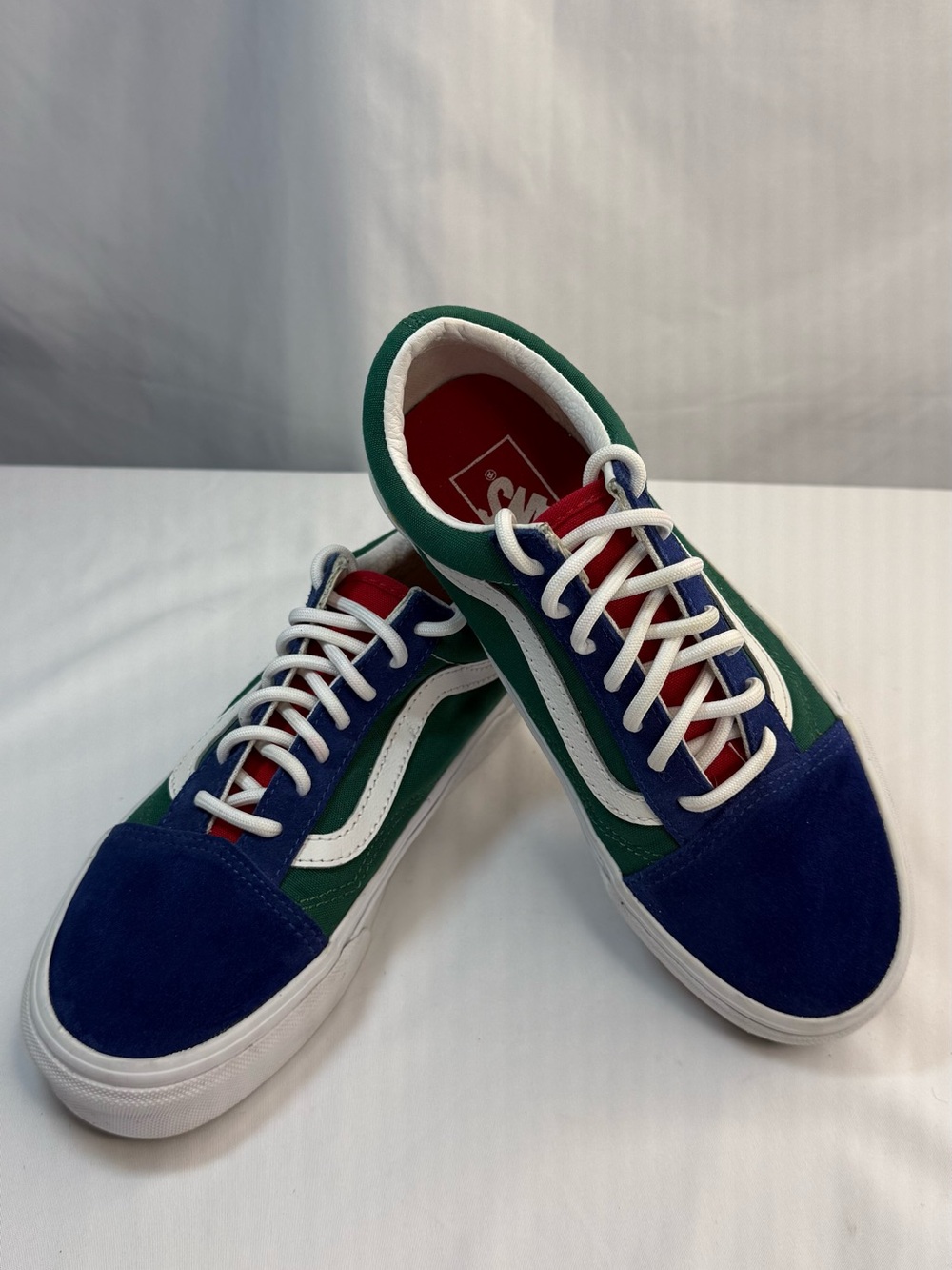Vans Old Skool Yacht Club Multi Color Block Skate Shoes Mens 5 Womens 6.5 EUC